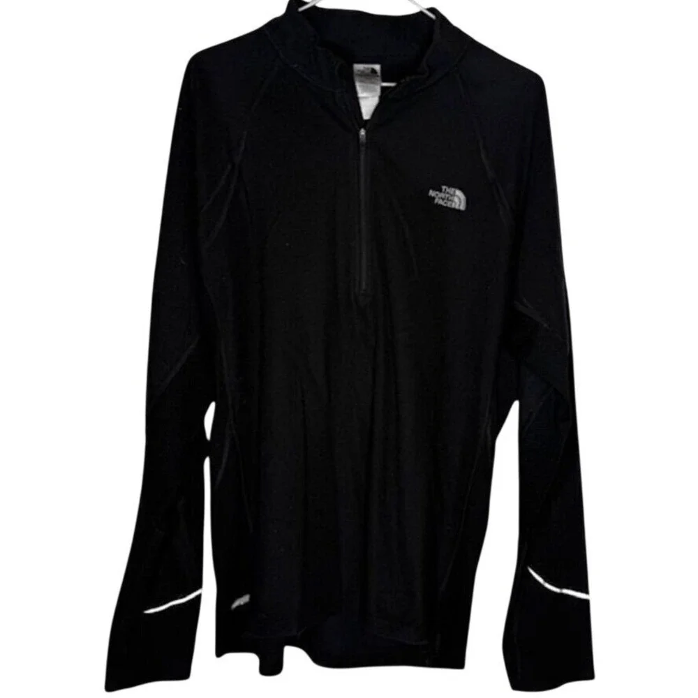 The North Face Flight Series Mens XL Black Quarter‎ Zip Fleece Pullover X-013